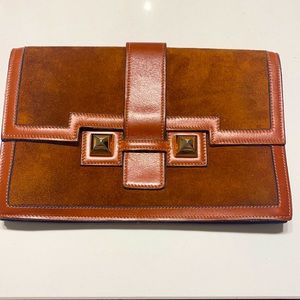 Small leather clutch